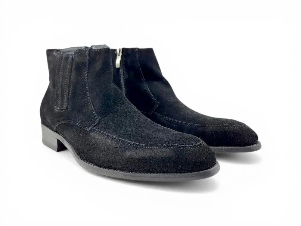 Leather Suede Chelsea Boots Carrucci