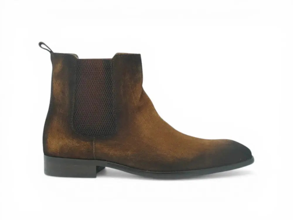 Leather Suede Chelsea High Boots Carrucci