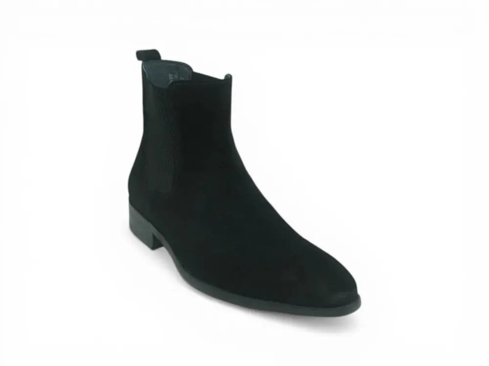 Leather Suede Chelsea High Boots Carrucci