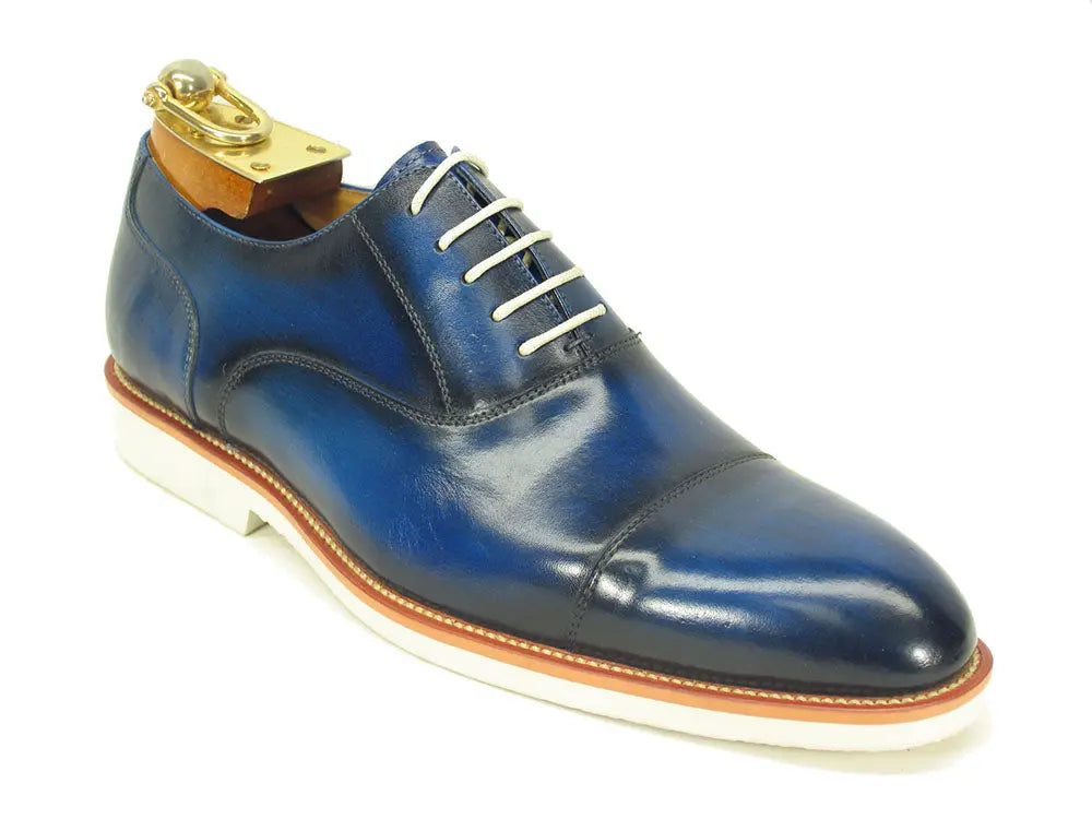 Lightweight Lace-up Cap Toe Oxford Carrucci