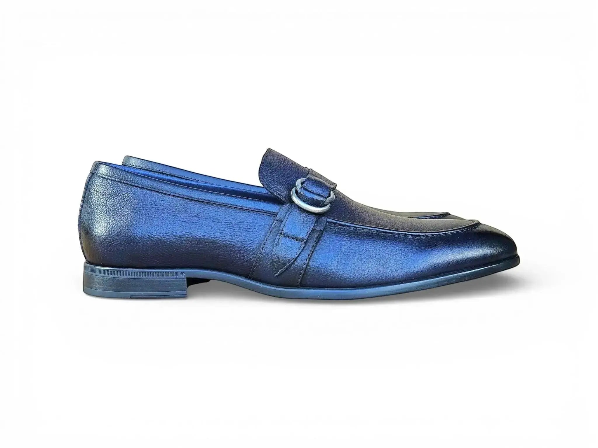 Double D-Ring Buckle Loafer Carrucci