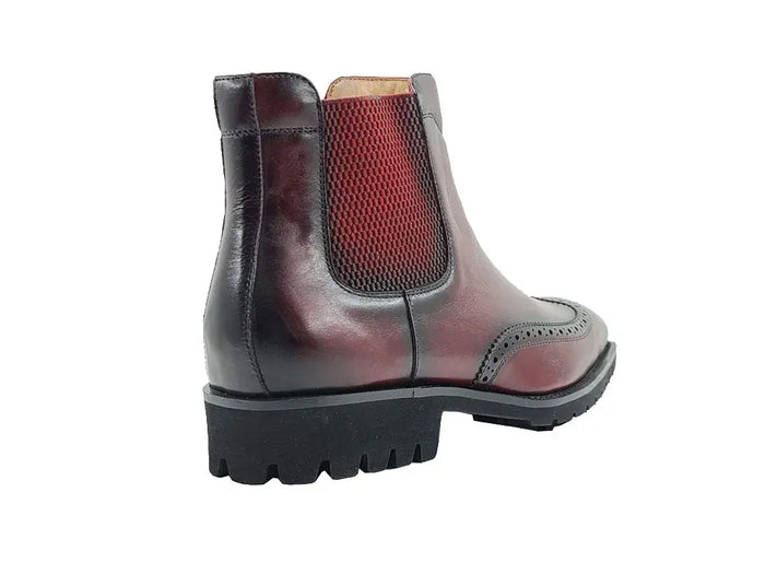 Lug Sole Chelsea Boot with Wingtip Toe Carrucci