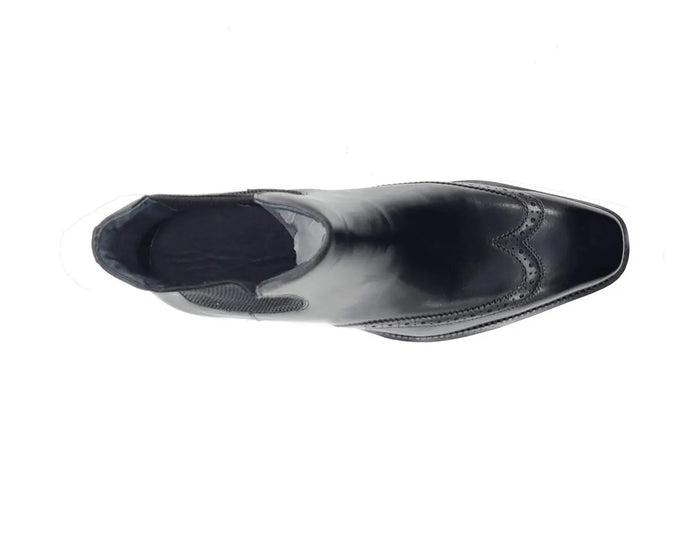 Lug Sole Chelsea Boot with Wingtip Toe Carrucci