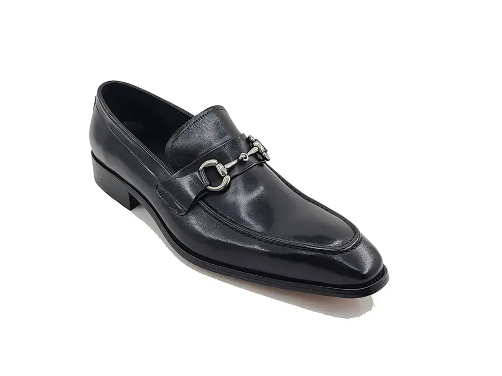 Men's Burnished Signature Buckle Loafer Carrucci