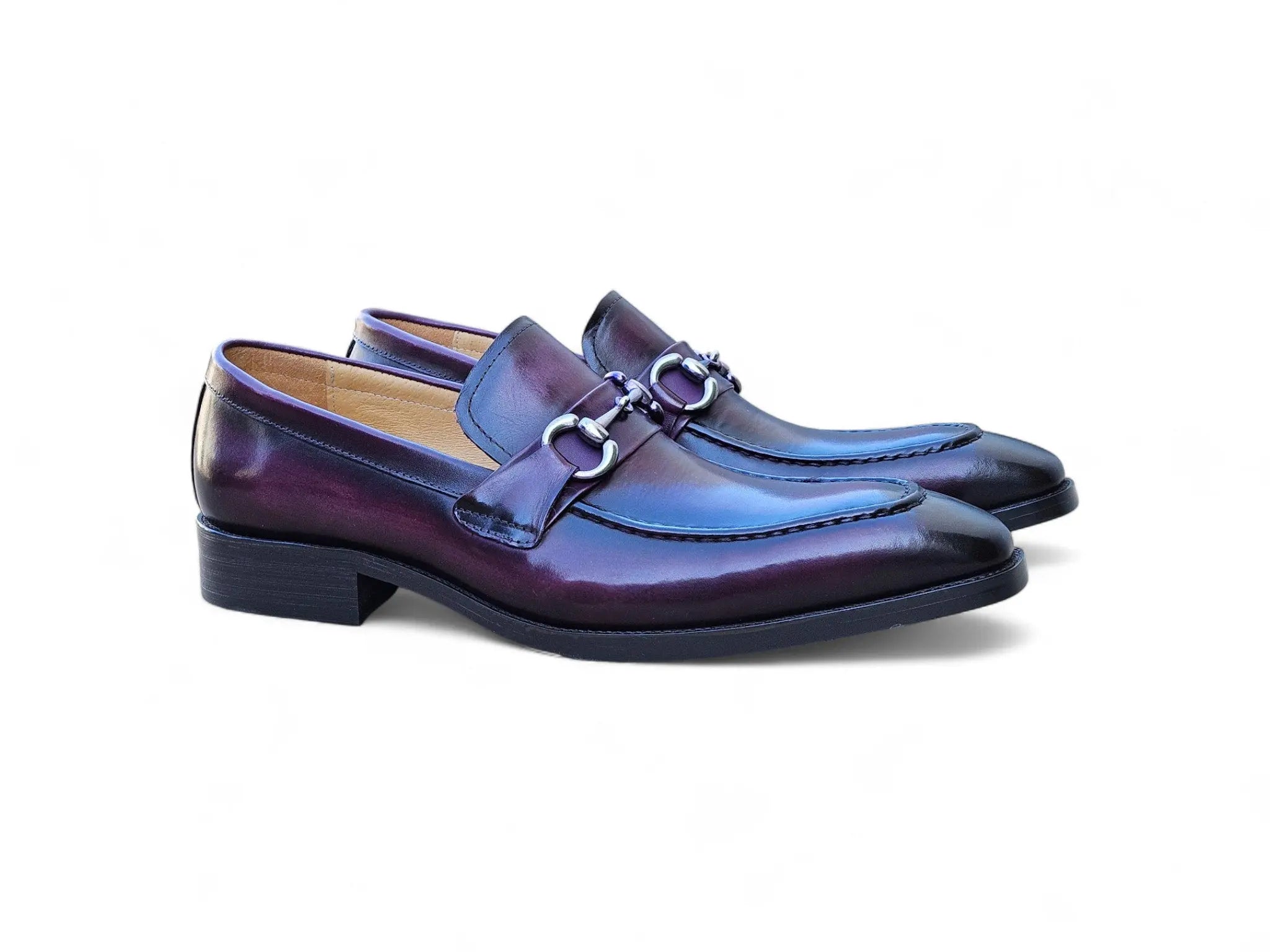 Men's Burnished Signature Buckle Loafer Carrucci