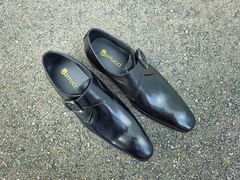 Monk Strap Buckle Leather Shoes Carrucci