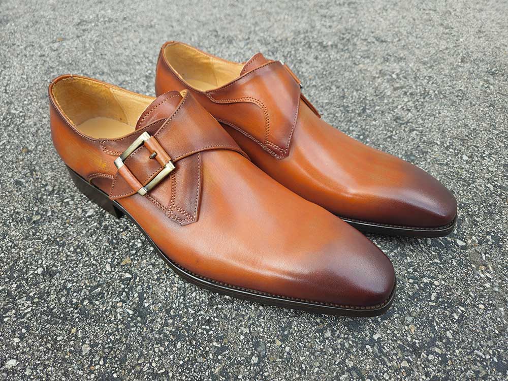 Monk Strap Buckle Leather Shoes Carrucci