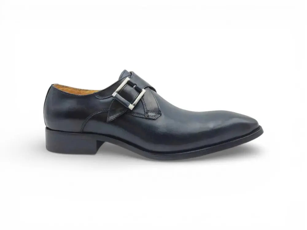 Monk Strap Buckle Leather Shoes Carrucci