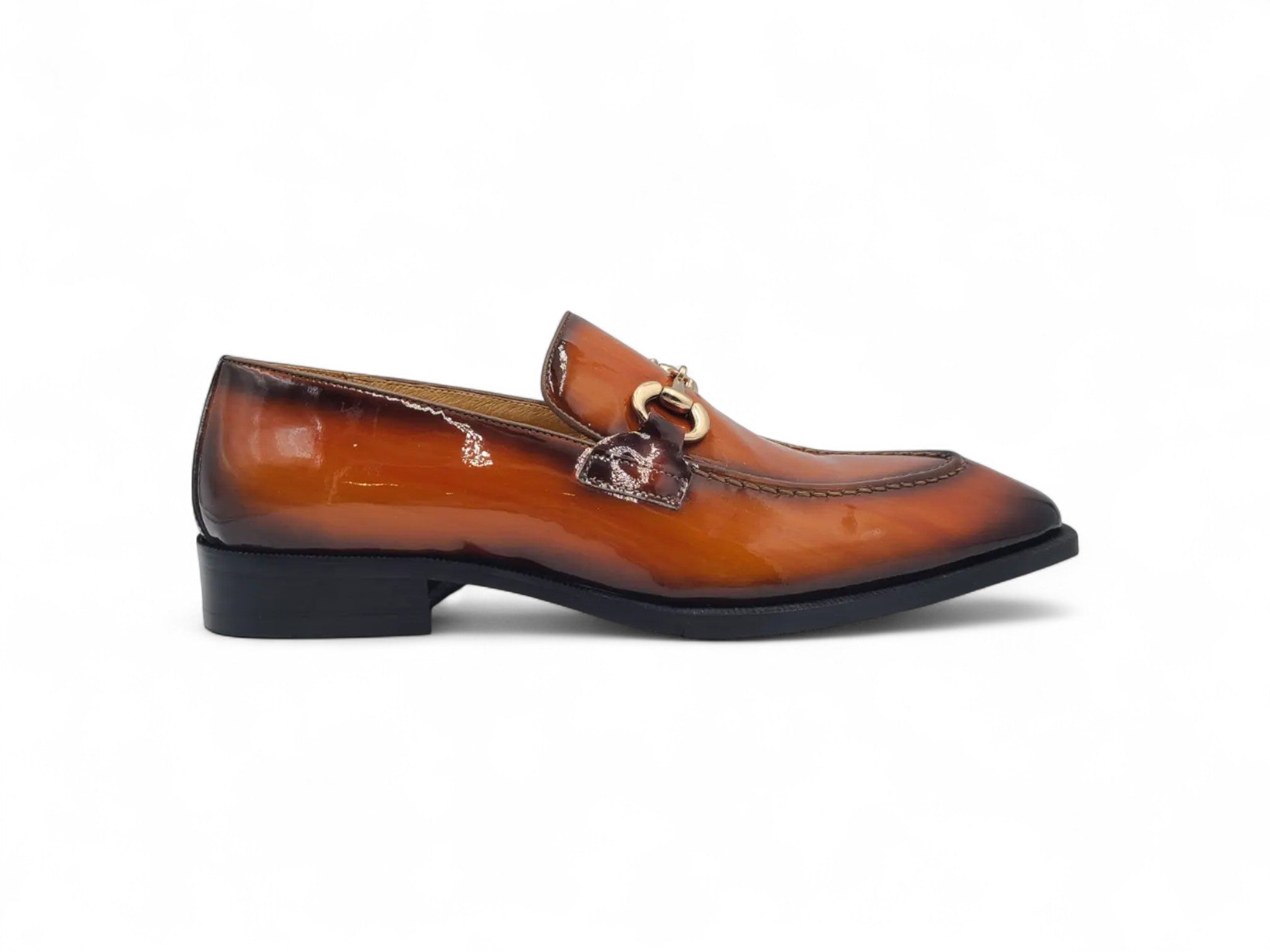 Patent Leather Buckle Loafer