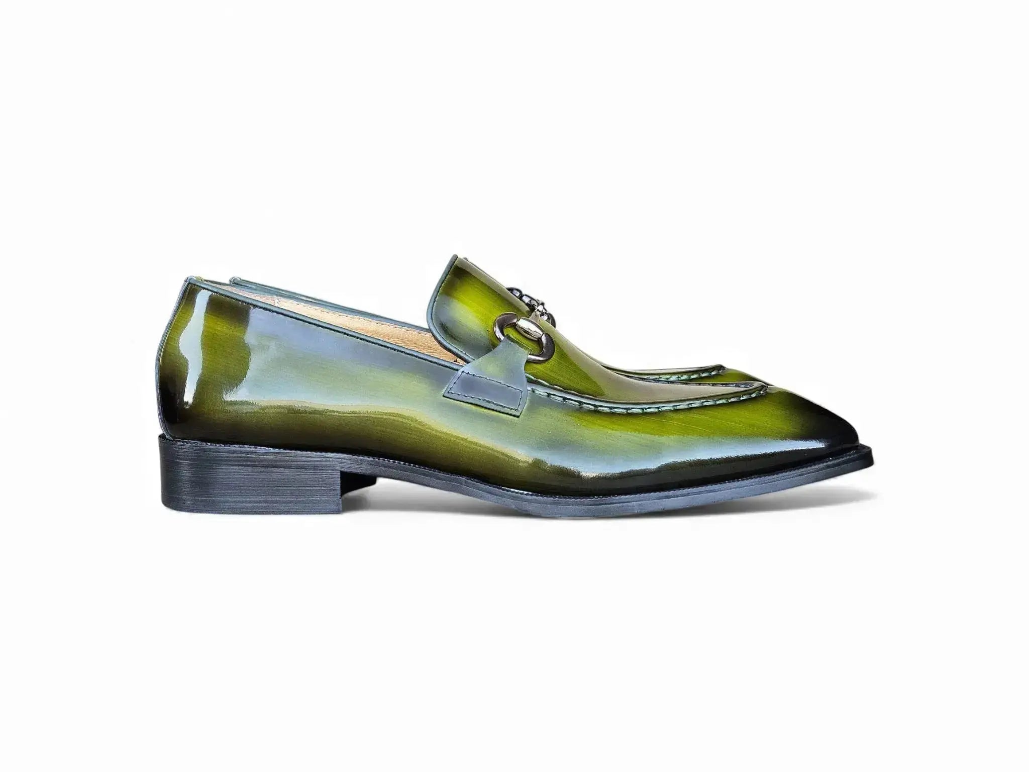 Patent Leather Buckle Loafer Carrucci