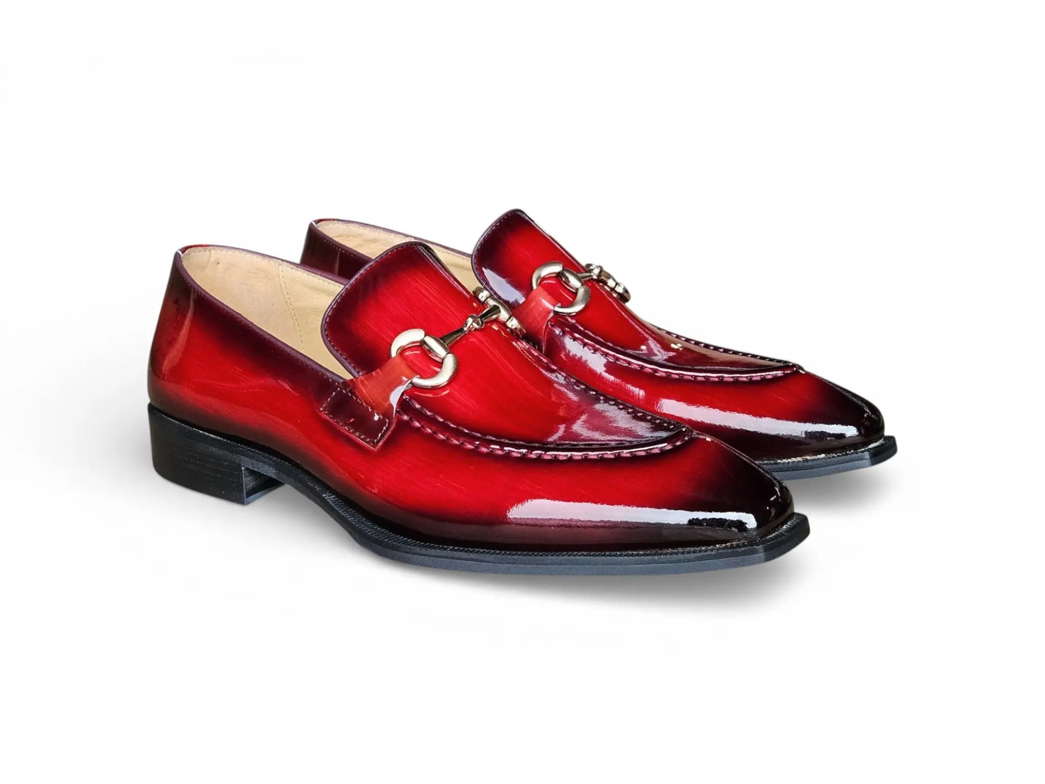 Patent Leather Buckle Loafer Carrucci