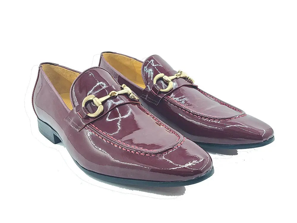 Patent Leather Horse Bit Loafer Carrucci