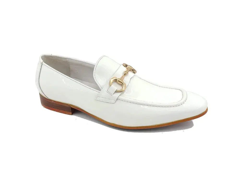 Patent Leather Horse Bit Loafer Carrucci