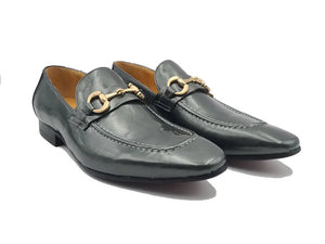 Patent Leather Horse Bit Loafer Carrucci