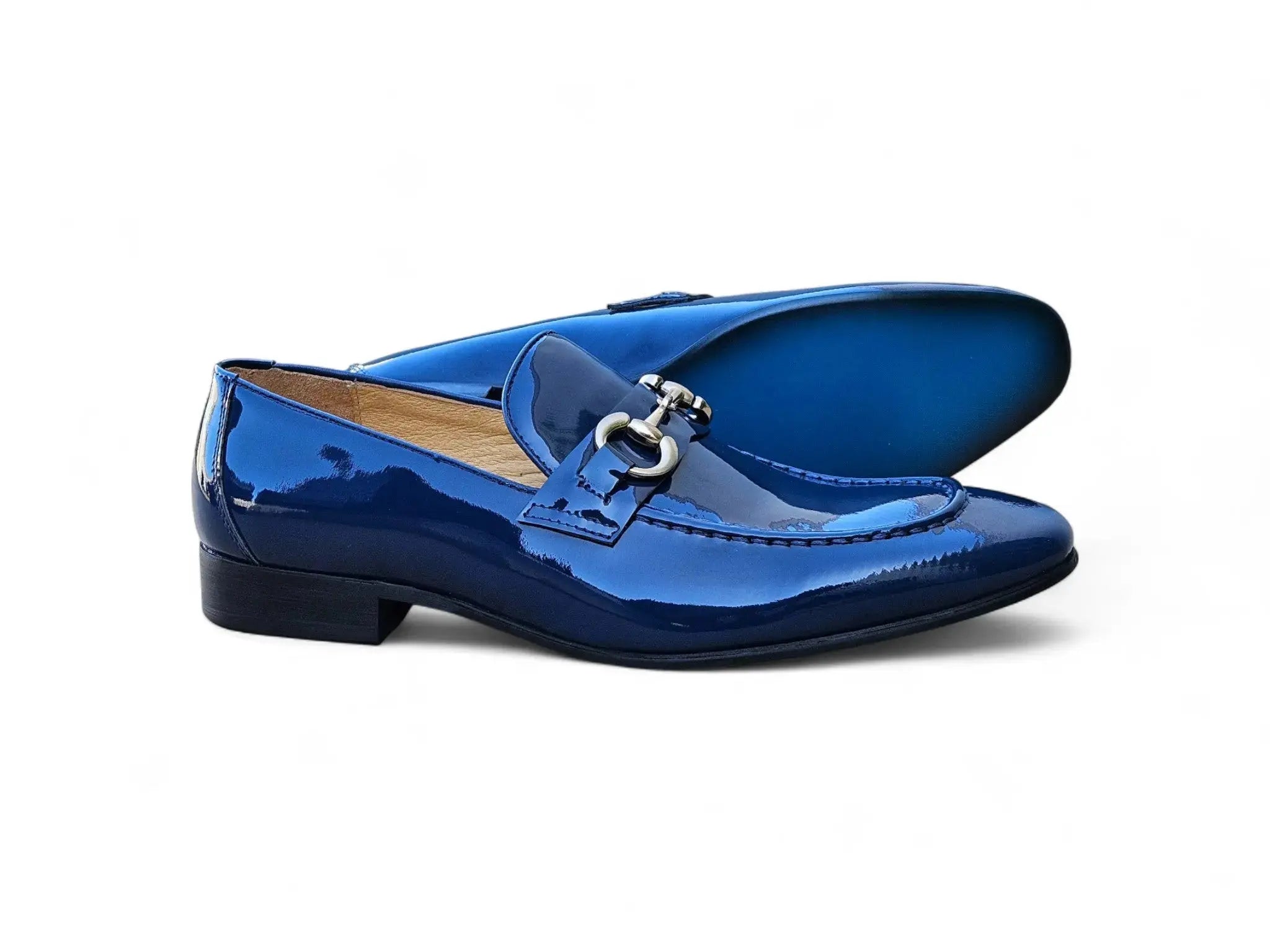 Patent Leather Horse Bit Loafer Carrucci