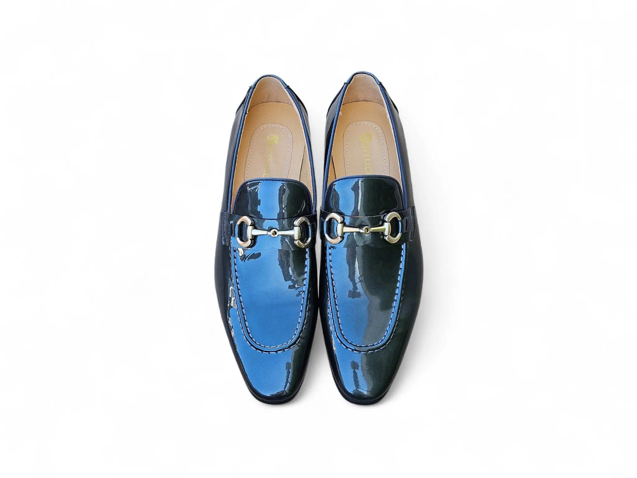 Patent Leather Horse Bit Loafer Carrucci