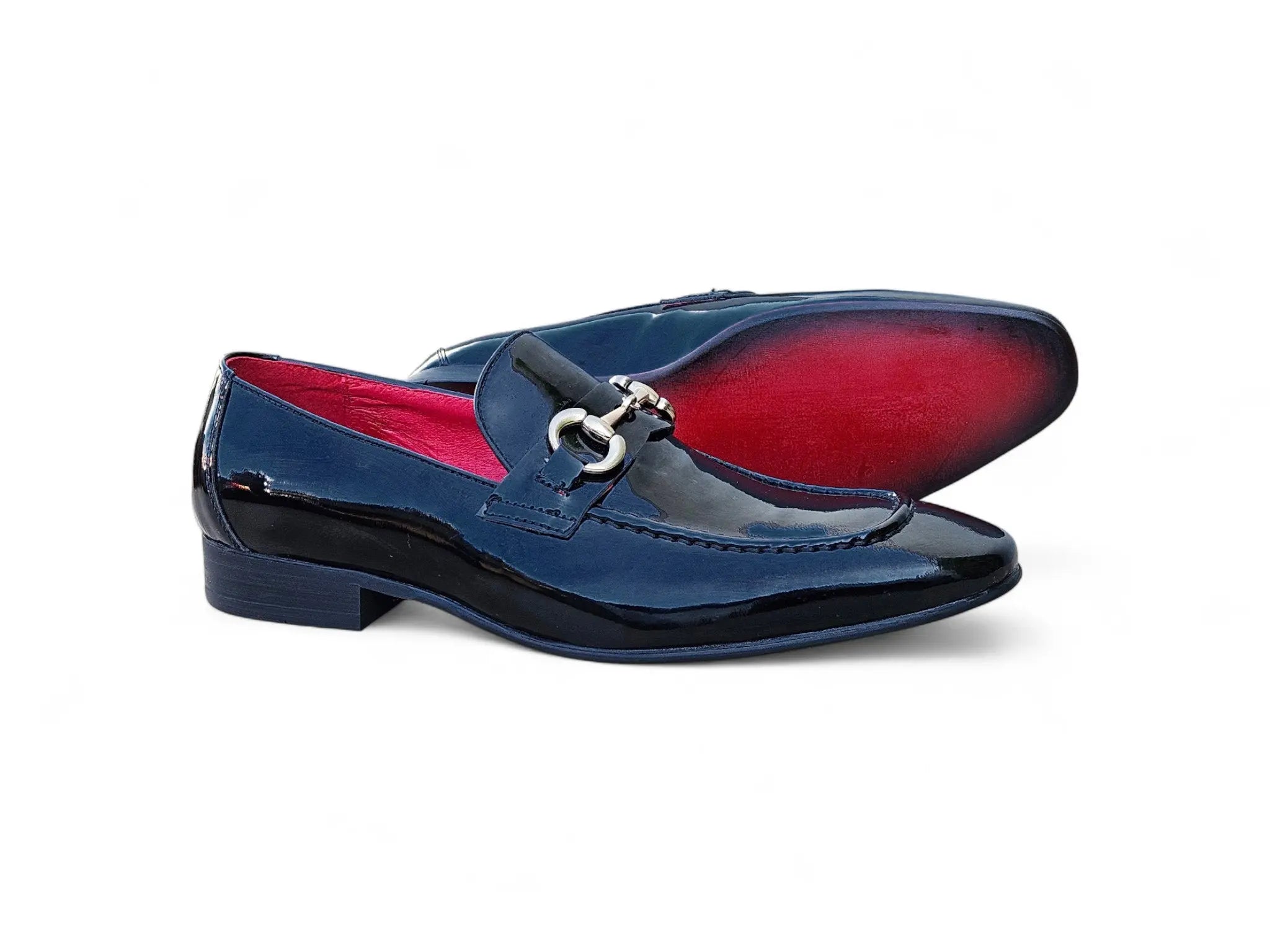 Patent Leather Horse Bit Loafer Carrucci
