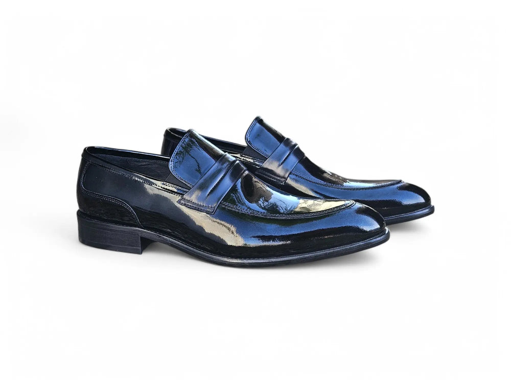 knee length dresses for ladies Rafael in Navy / Black Men's Lux Suede & Italian Patent Leather Oxford by  DapperFam – DAPPERFAM