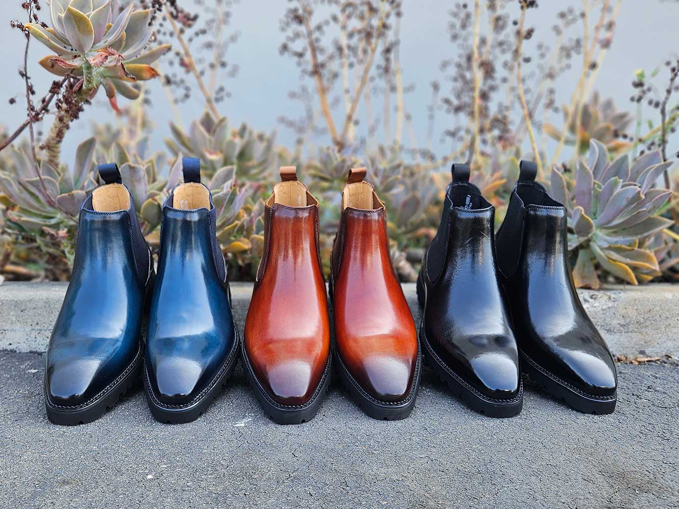 Patina Chelsea Boot Lug Sole Carrucci