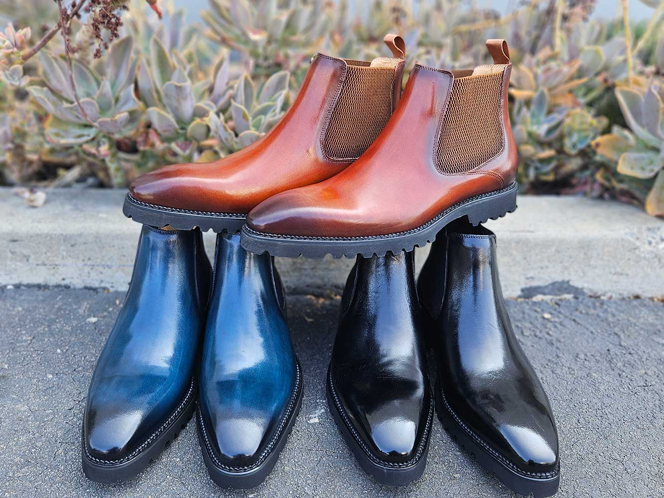 Patina Chelsea Boot Lug Sole Carrucci