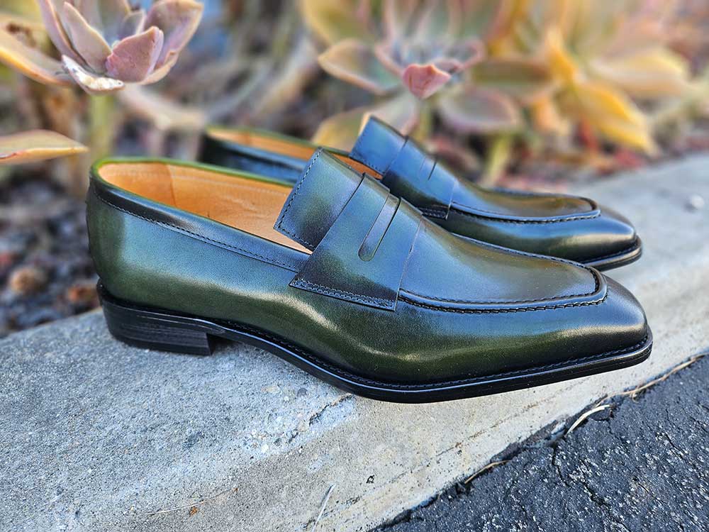 Patina Finished Penny Loafer Carrucci