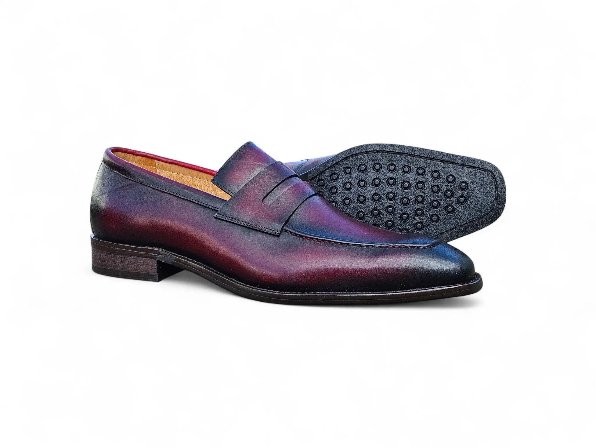 Patina Finished Penny Loafer Carrucci