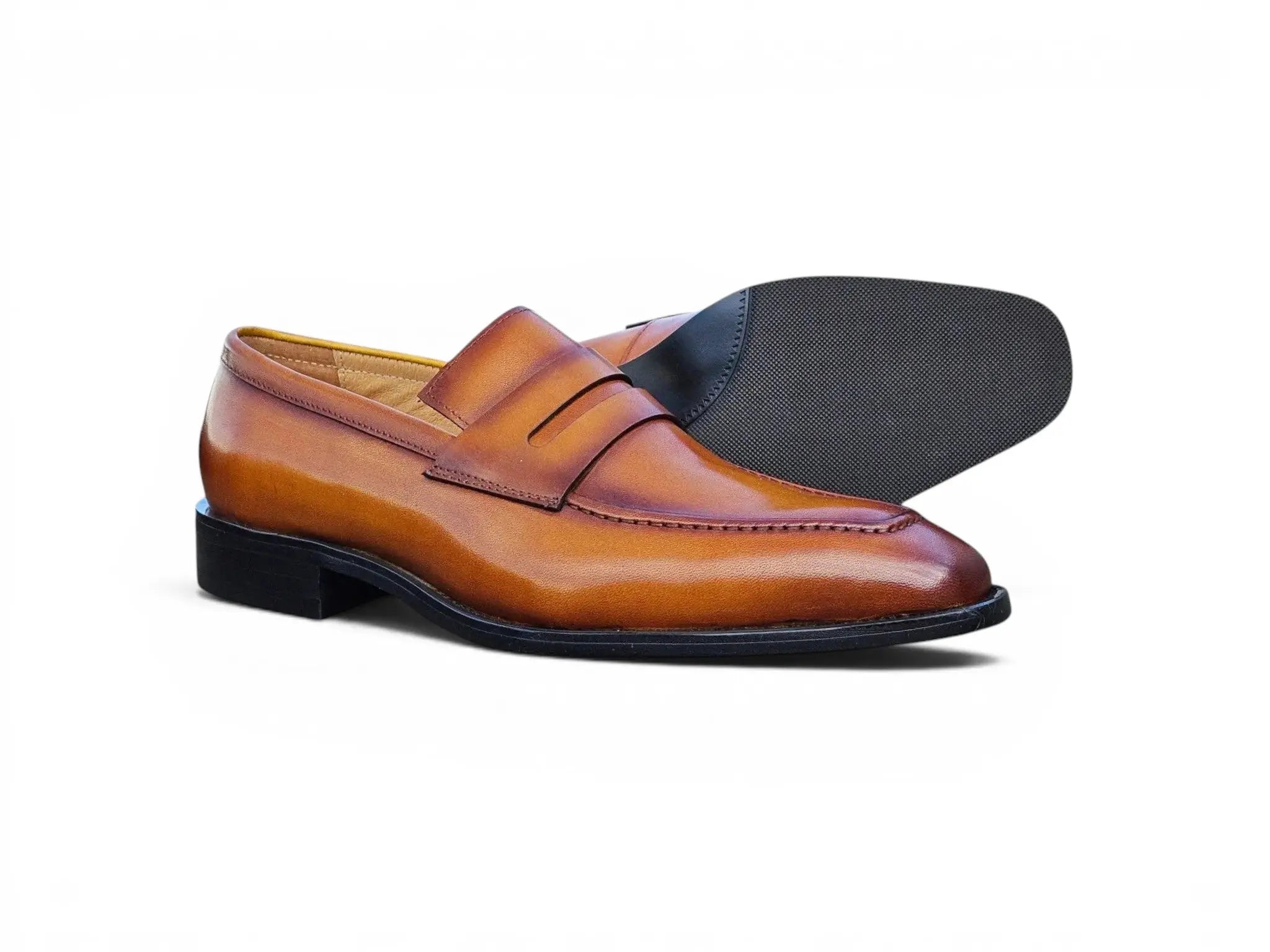 Patina Finished Penny Loafer Carrucci