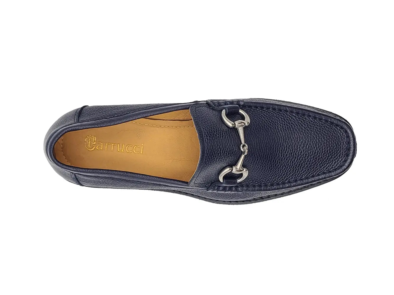 Pebble Leather Buckle Loafer Carrucci