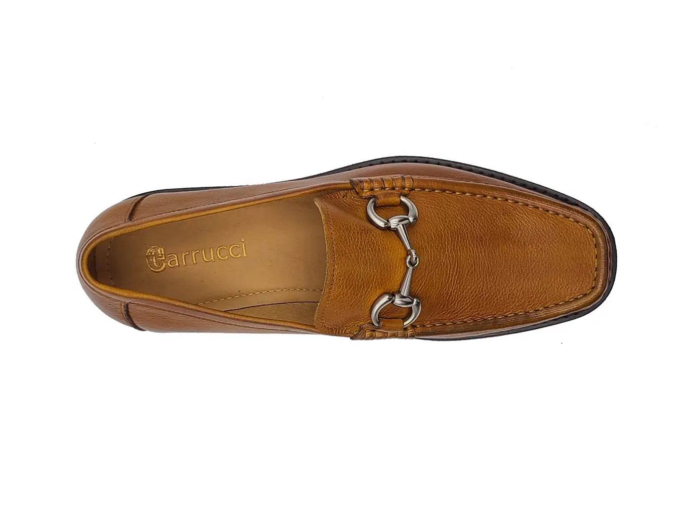 Pebble Leather Buckle Loafer Carrucci