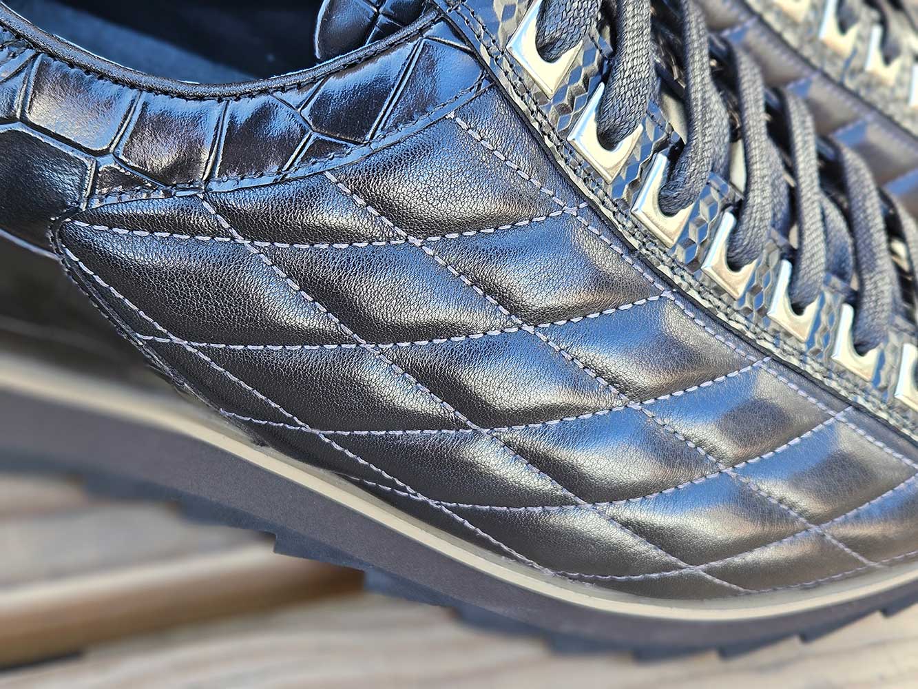 Quilted Leather Sneaker Carrucci