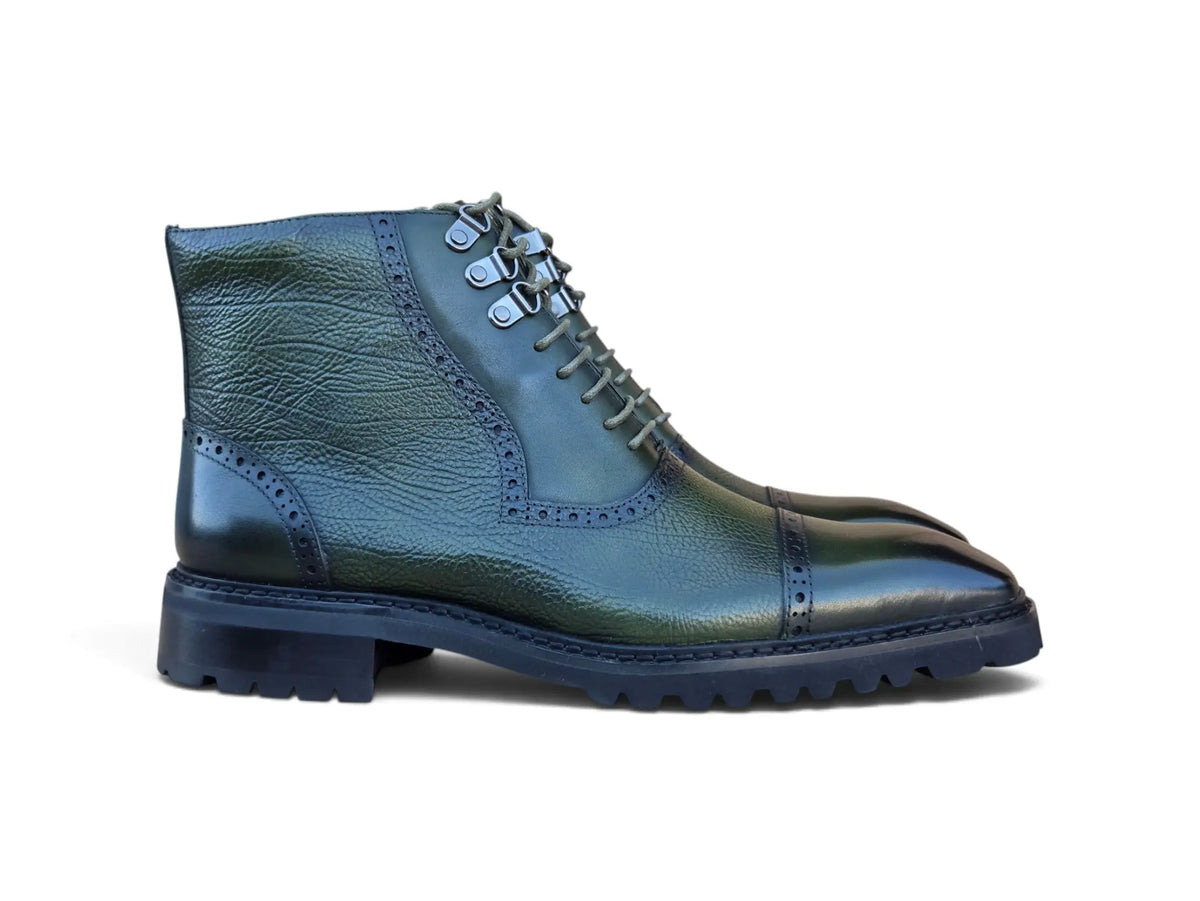 Ridge Men’s Cap Toe Lug Sole Boot Carrucci