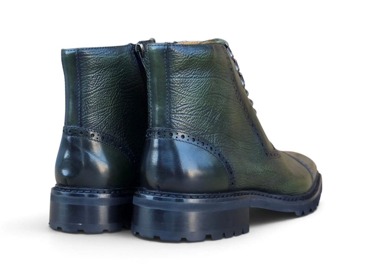 Ridge Men’s Cap Toe Lug Sole Boot Carrucci