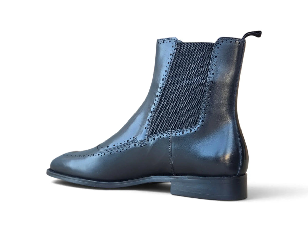 Rocco Burnished Leather Chelsea Boot Carrucci
