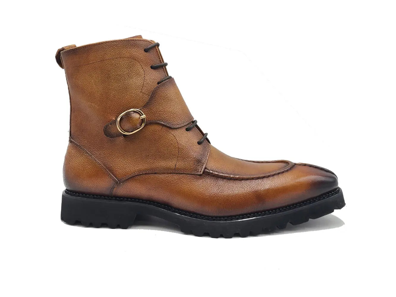 Rugged Split Toe Lace-up Boot Carrucci