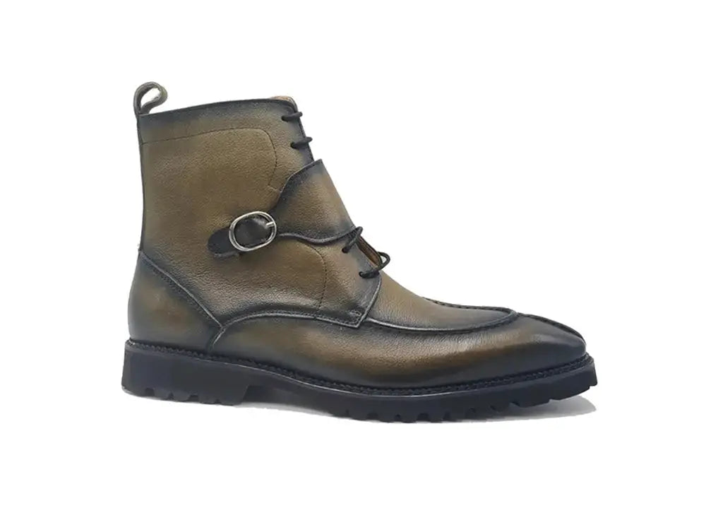 Rugged Split Toe Lace-up Boot Carrucci