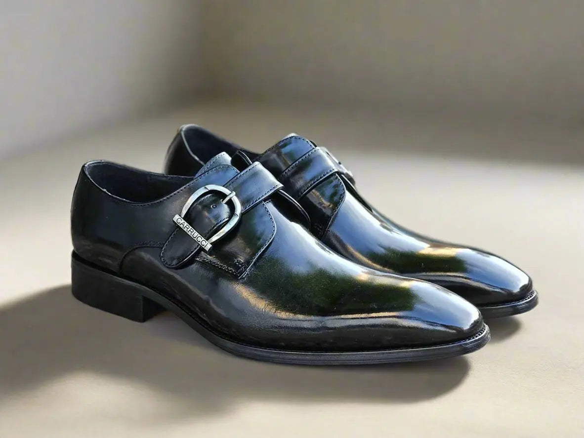 Signature Buckle Monk Strap Shoe Carrucci