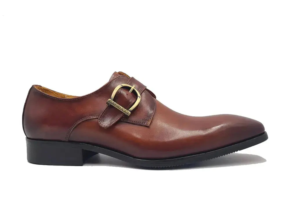 Signature Buckle Monk Strap Shoe Carrucci
