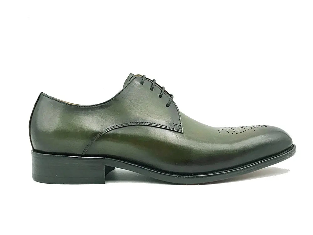 Signature Burnished Lace-up Derby Carrucci