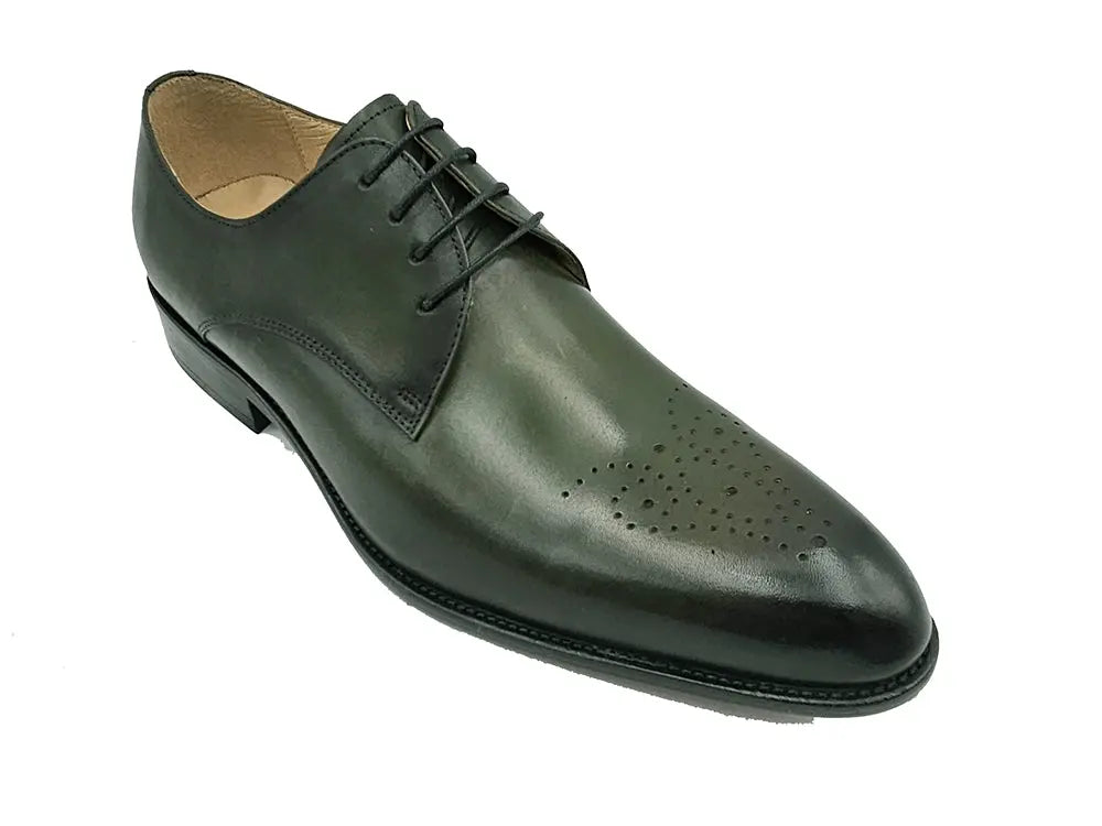 Signature Burnished Lace-up Derby Carrucci