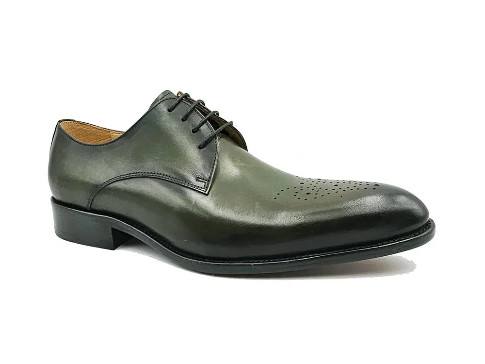 Signature Burnished Lace-up Derby Carrucci