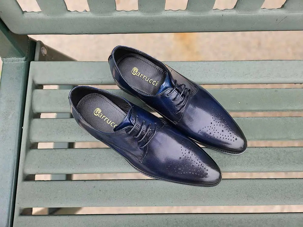 Signature Burnished Lace-up Derby Carrucci