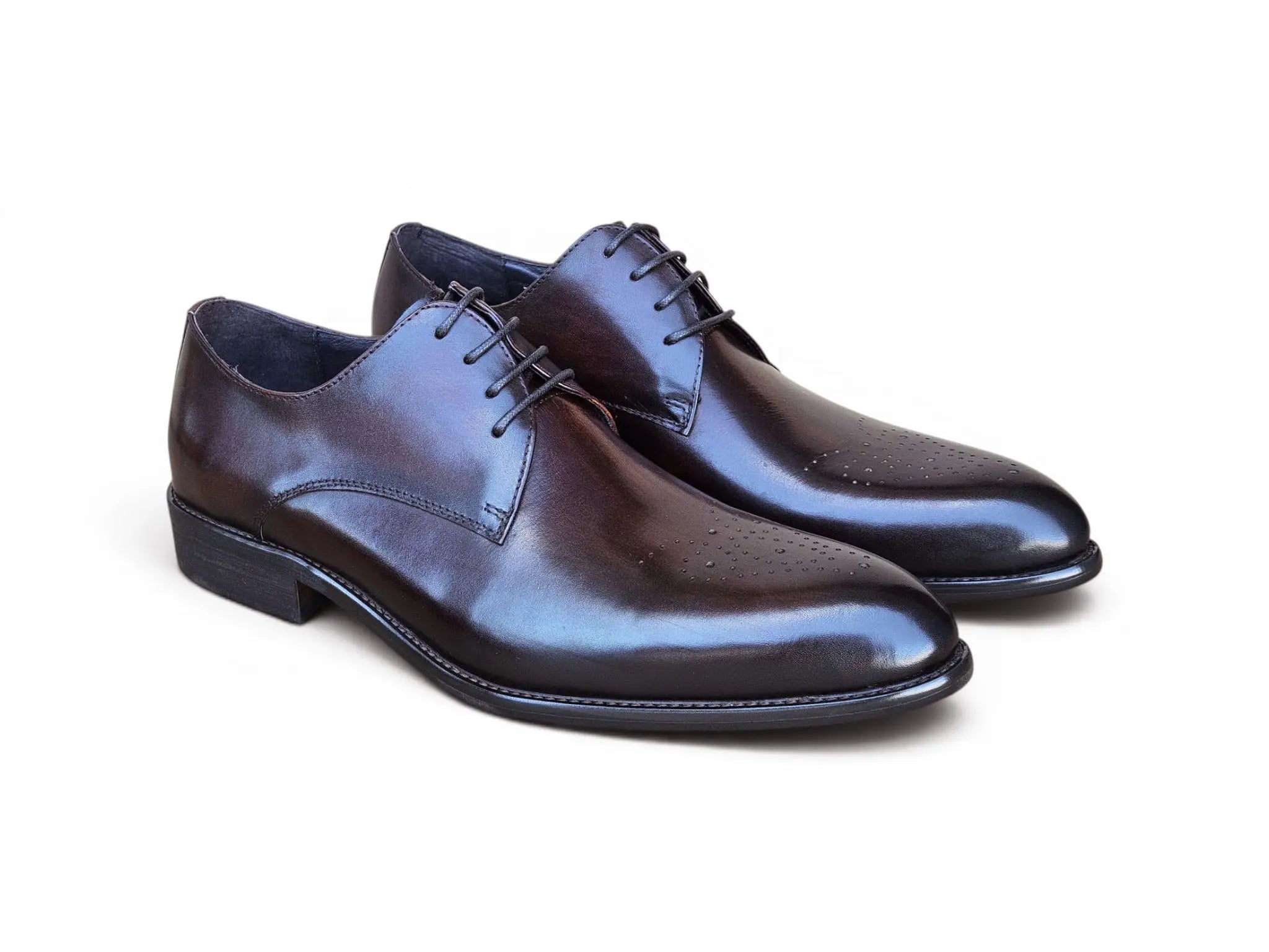 Signature Burnished Lace-up Derby Carrucci