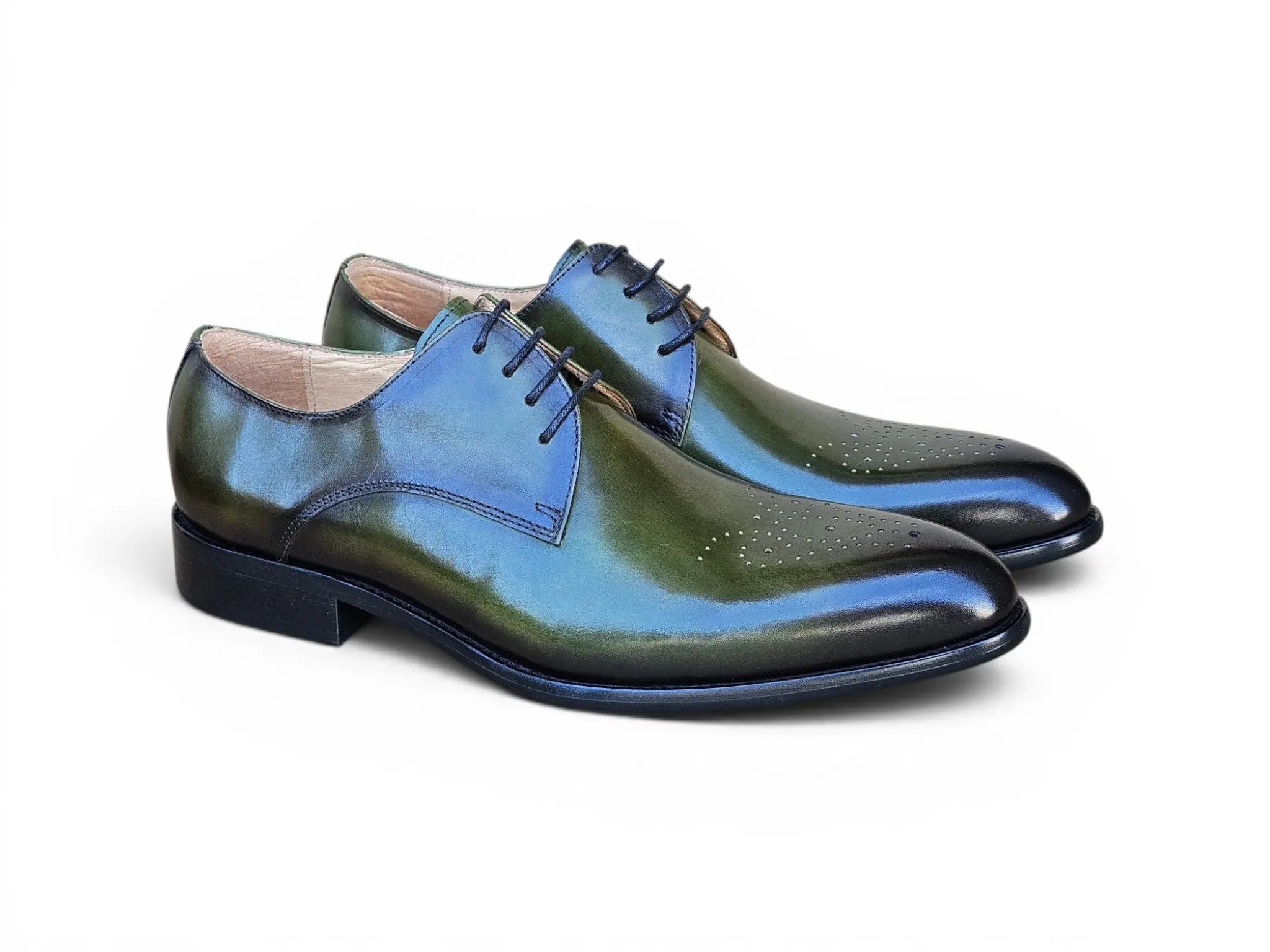 Signature Burnished Lace-up Derby - Carrucci Shoes Signature Burnished Lace-up Derby - Carrucci Shoes