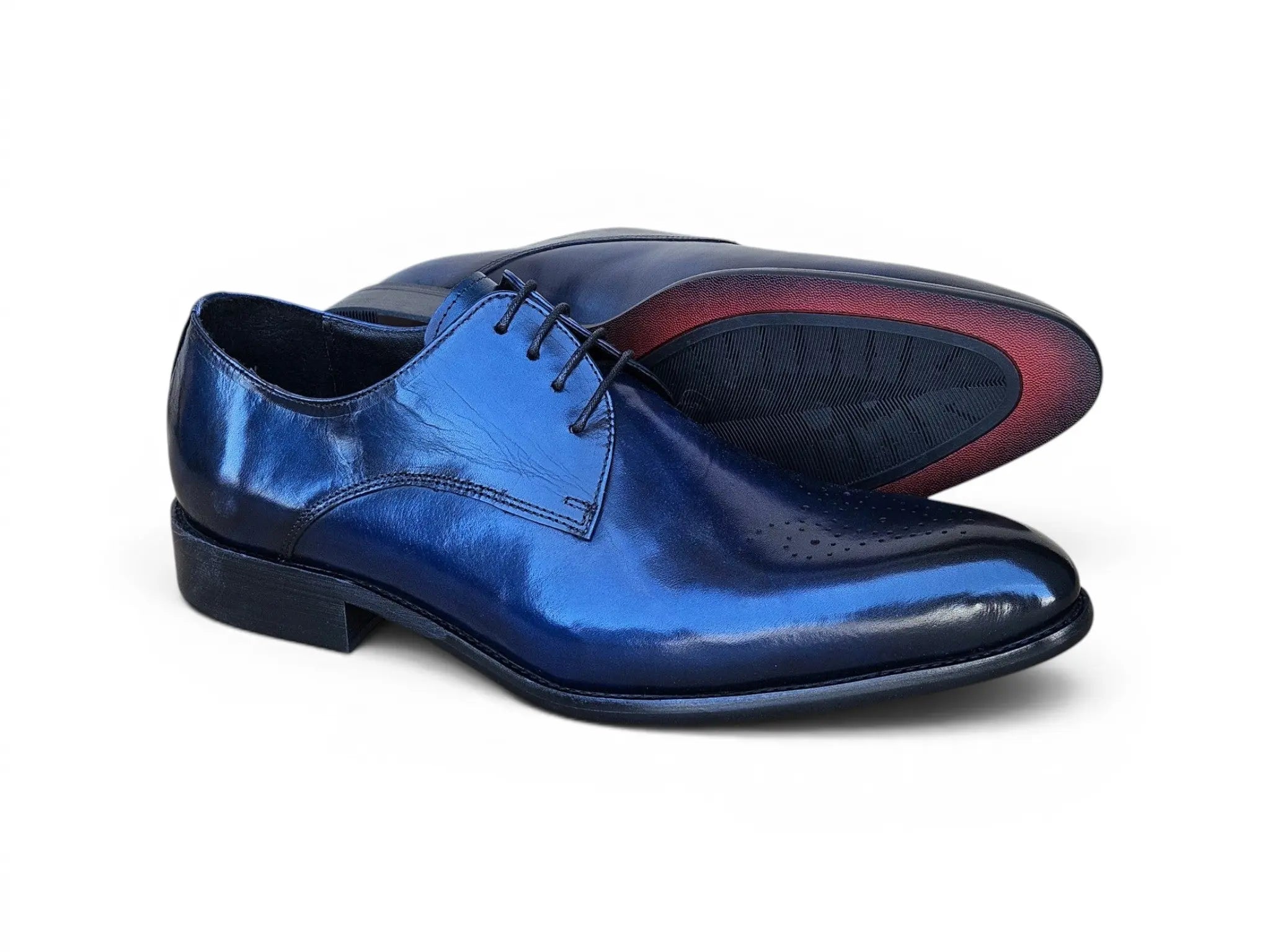Signature Burnished Lace-up Derby Carrucci