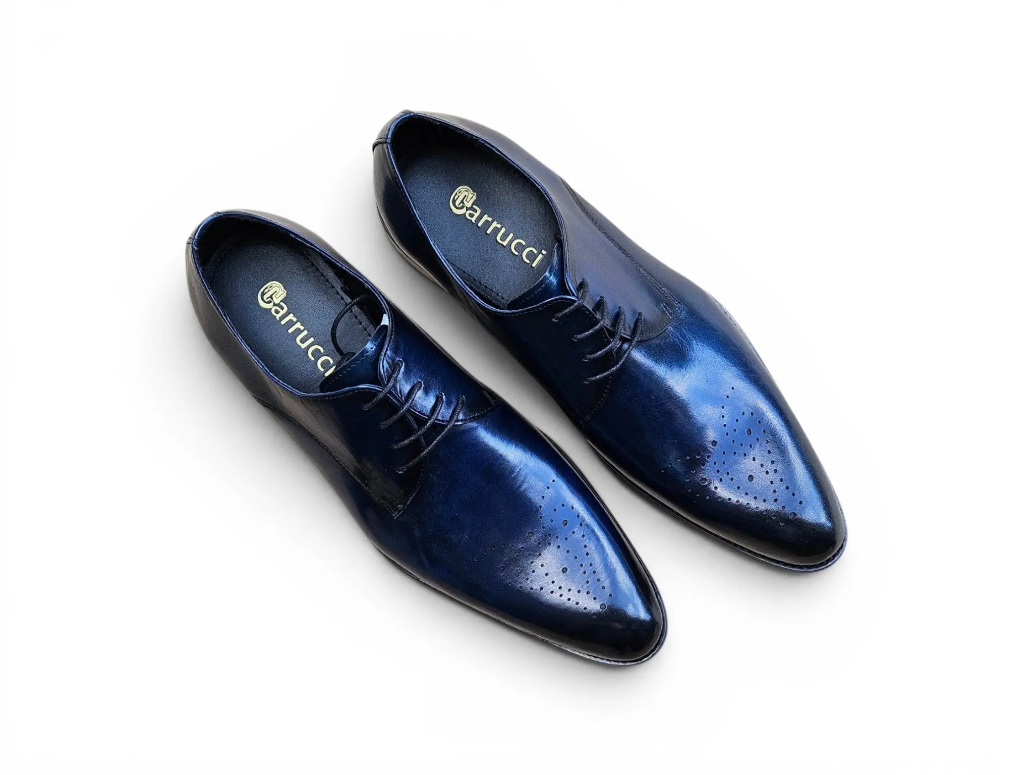 Signature Burnished Lace-up Derby - Carrucci Shoes Signature Burnished Lace-up Derby - Carrucci Shoes