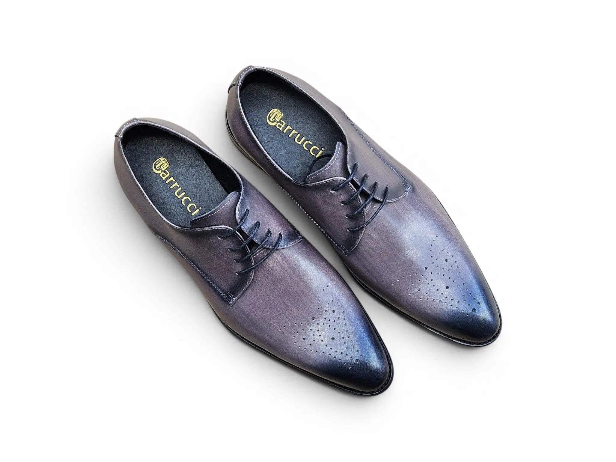 Signature Burnished Lace-up Derby Carrucci