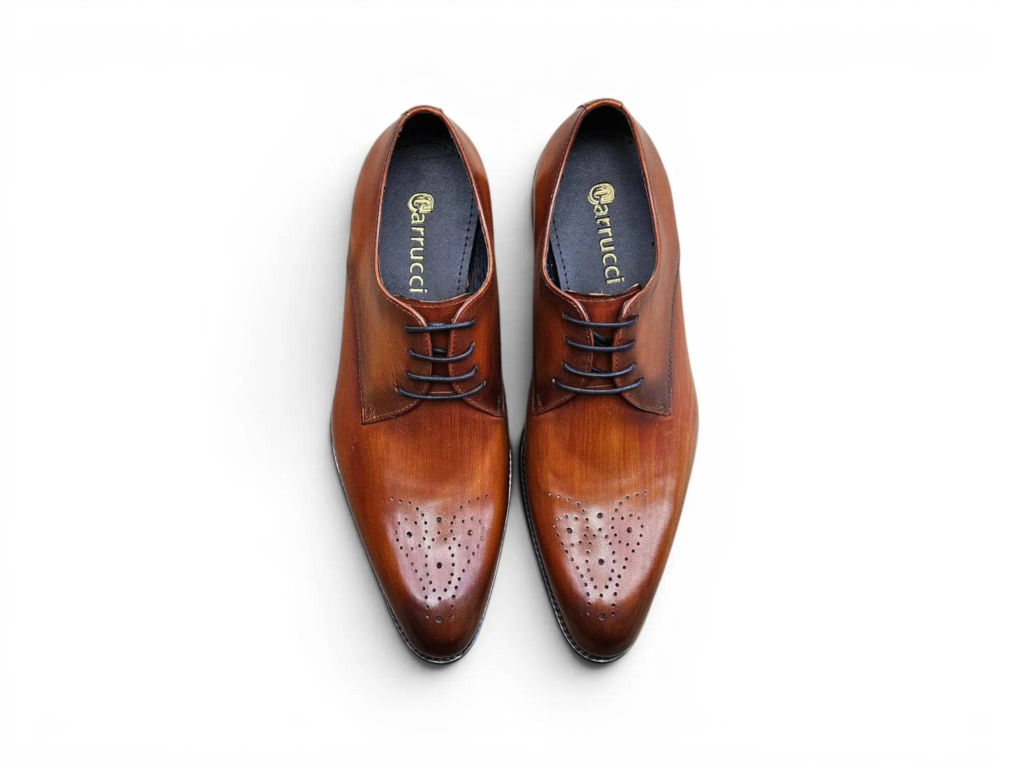 Signature Burnished Lace-up Derby Carrucci