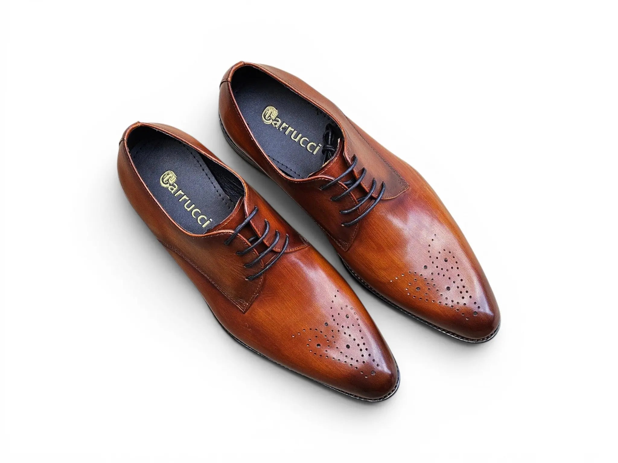 Signature Burnished Lace-up Derby Carrucci