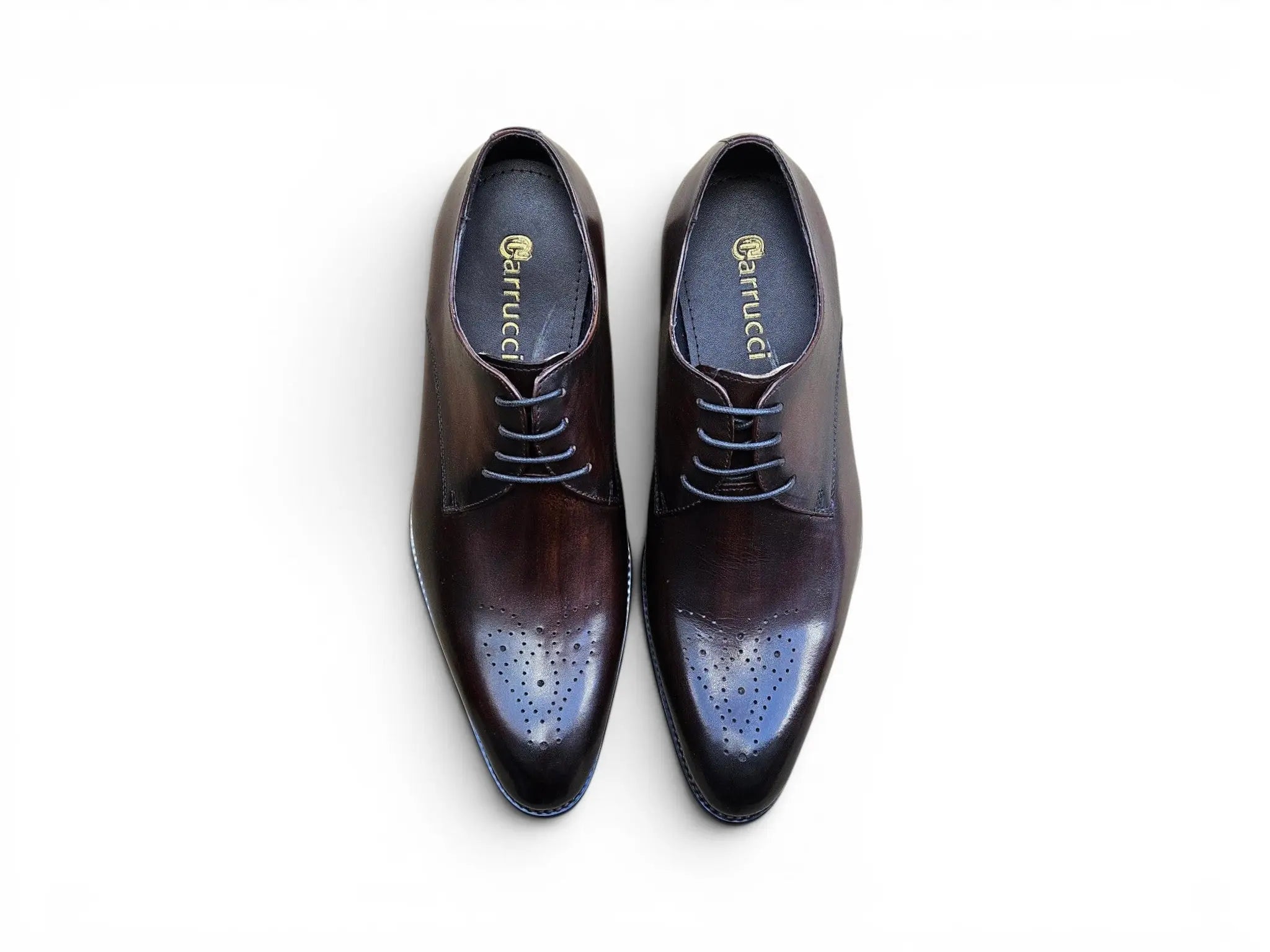 Signature Burnished Lace-up Derby Carrucci