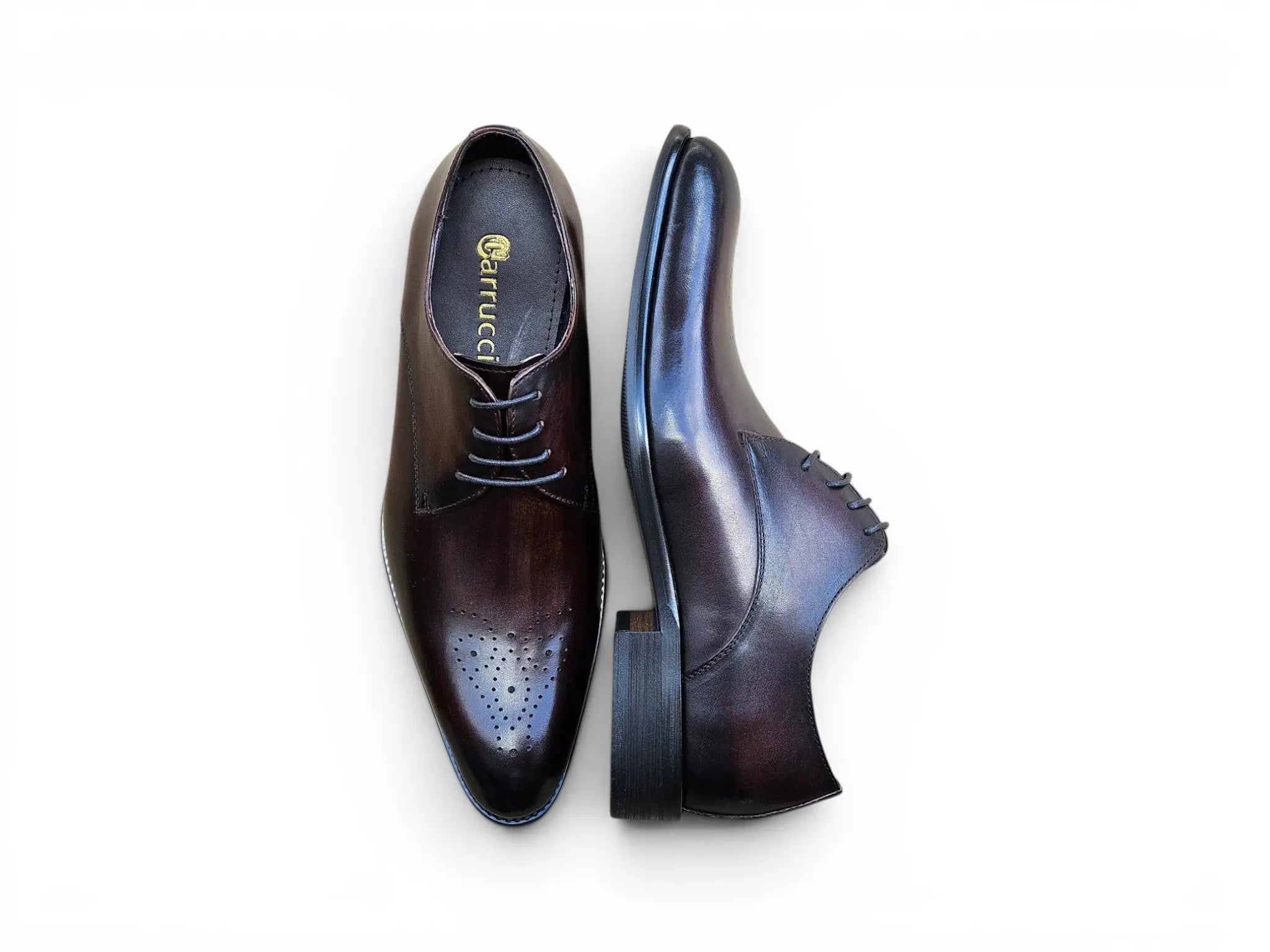 Signature Burnished Lace-up Derby Carrucci